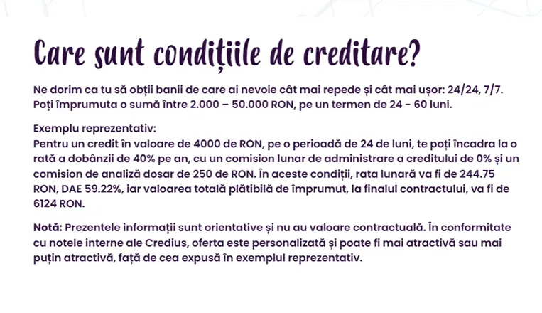 credius calculator